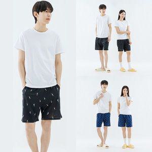 [이너쿠키]여름파자마 냉장고바지 5부 커플 파자마 잠옷바지 홈웨어 하의_P360210709