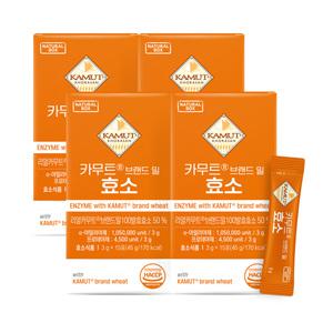 내추럴박스 카무트 브랜드 밀 효소 3g x 15포, 4개