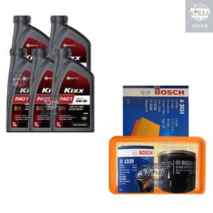 XM3 1.6 가솔린 킥스 PAO1 0W30 5L 엔진오일+필터 세트 1039-3024