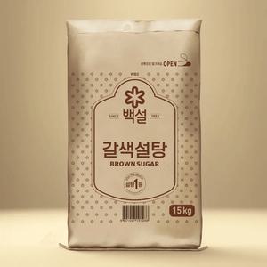 백설 갈색설탕 15KG