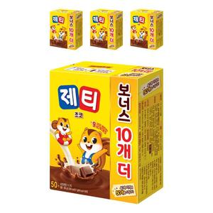 제티 동서 코코아 쵸코렛맛 분말 17g × 50개입 × 4개