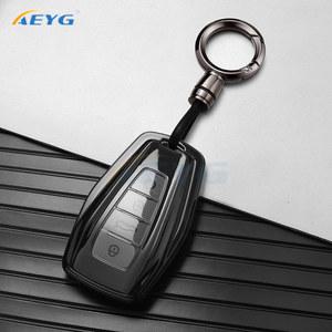 차키케이스 Geely Emgrand X7 EX7 Coolray 2019 자동 스타일링 Fob 체인 보호 액세서리 TPU 자동차 케이스 커버