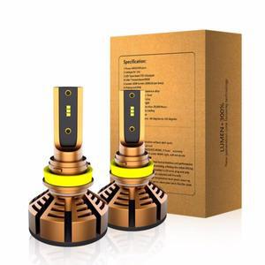 자동차 조명 H4 상향등하향등 LED 헤드라이트 H1 H7 H8 HB3 9006 전구 ZES 칩 4000K 백색 자동 led 안개등
