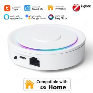 투야 스마트봇HomeKit ZigBee 게이트웨이 허브 스마트 홈 브리지 Tuya 라이프 APP  제어는 Alexa Google과