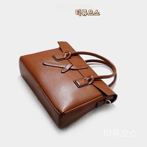 티류으스 여자서류가방 소가죽 명품가방 리얼레더 어깨끈포함 노트북 토트백
