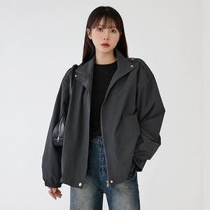 데이푸 나일론 하프넥 오버핏 야상자켓