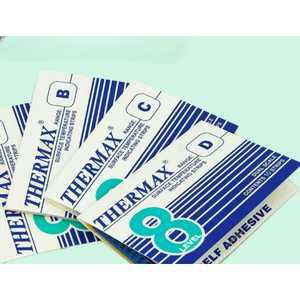 Thermax 열 시험지 테이프 써머 온도 측정지 10 8 고온 그리드 실험실