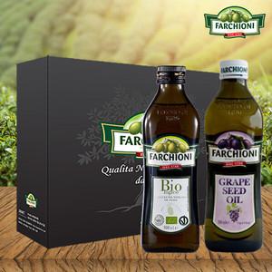 파르키오니 유기농 올리브유500ml 1병+포도씨유500ml 1병 (선물세트)