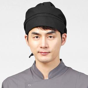 검정 주름두건/조리 위생 주방 식당 모자