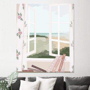 [트리빌리지]풍경화 디자인 인테리어 일러스트 그림액자(50X60cm)