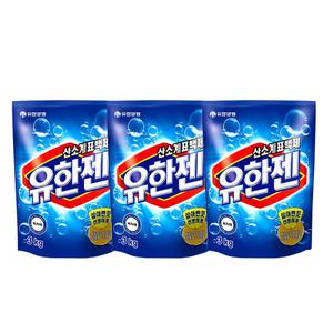 유한락스 산소계표백제 유한젠 분말형 리필 3kg x3개