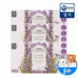 르샤트라 건조기용 드라이시트 라벤더부케 40매 x 3개 + 세탁세제 + 주방세제 Gift