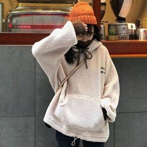[오노마] ONM 뽀글이 여성용 윈터 오버핏 겨울 따뜻 귀여운 후드티