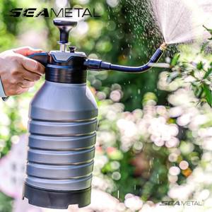 SEAMETAL 2L 핸드 펌프 폼 분무기, 핸드 공압 스노우 폼 세차 스프레이 병, 유연한 수도관, 자동차 정원 청