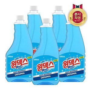 [LG생활건강]윈덱스 스프레이 유리세정제 리필 500ml x 5개