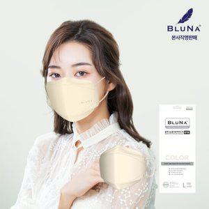 블루나 KF94 뉴황사방역 컬러마스크 대형 30매 아이보리