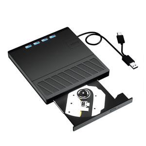 DVD 플레이어 블루레이 USB C타입 휴대용 CD SD TF 포트 광학 디스크 드라이브 슬림 윈도우 XP 10 11 노트북 데스크탑용