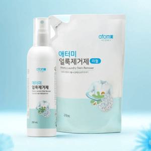 애터미 의류 얼룩제거제 용기 200ml + 리필210ml 세트