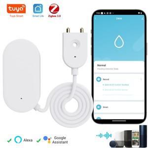 투야 스마트봇Tuya Zigbee 누출 센서 누수 감지기 워터 스마트 홈 SmartLife 용 방지