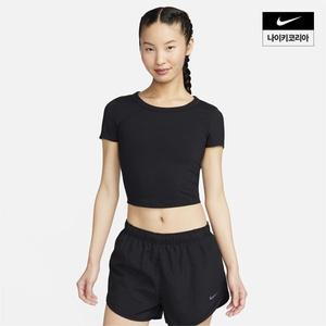 [매장정품] 나이키 NIKE 원 피티드 여성 드라이 핏 반팔 크롭 탑 FN2805-010 1352953