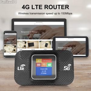4G Lte WIFI 라우터 Sim 카드 슬롯 무선 휴대용 3650mAh 잠금 해제 모뎀 150Mbps 포켓 Hotpot for Car