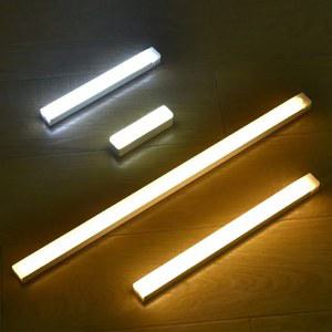 파우더룸 거실 비상등 발목등 조명 야간 모션 센서 무선 LED 램프 USB 충전식 마그네틱 자석 옷장 룸 주방 통로 튜브 감지기 전구