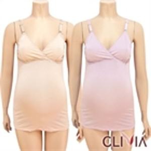 [하프클럽/크리비아]FREE,XL/인견 임부 초간편수유 랩스타일 수유런닝1종(C4544A)