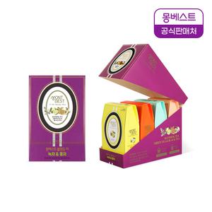 몽베스트 블랜딩 티 홍차&녹차 4종(레몬/얼그레이 블랙티,자몽/복숭아 그린티 40포)