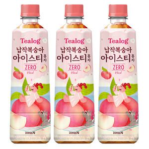 티로그 납작복숭아 아이스티 홍차 제로칼로리 500ml X 24개 / 음료수 음료