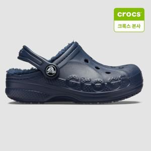 [크록스 본사]아동 바야 라인드 K HM207500-463 네이비 털신