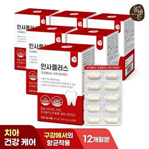[올바른]올바른 인사플러스 프로폴리스 아연 비타민C 60정 6박스 (12개월분)