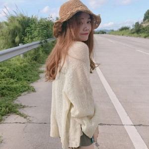 여자 여름 비치가디건 시스루 얇은 니트가디건 휴가룩