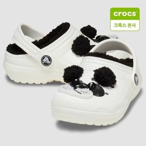 [크록스 본사] 클래식 라인드 아이엠 판다 T HM210395 겨울 털신