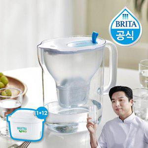 [브리타]정수기 스타일XL 3.6L  블루 1년팩(기본필터 1입 + 추가필터 12입)