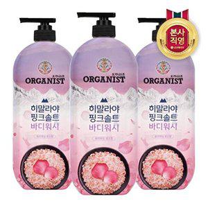 [LG생활건강]온더바디 오가니스트 히말라야 핑크솔트 바디워시 로즈향 900ml x 3개