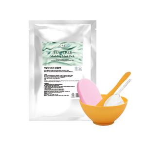 지알비 티트리 모델링팩 피부과 석고팩 필오프팩 1kg+팩도구 3종+클렌징해면