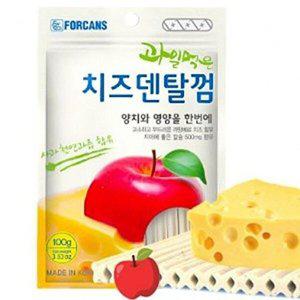[셀러허브 패션][JH94Q29V_52CM]치즈덴탈껌 사과 강아지간식 애견간식 100g