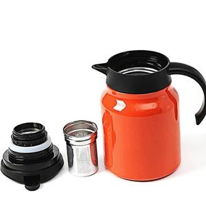 이중진공 보온주전자 900ml 오렌지 차 차망 티 텀블러[YYH-WCODE]