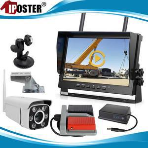 IPoster 10.1인치 IPS 스크린 DVR 모니터  1080P 30x 광학 줌 전자 무선 카메라  건설 타워 크레인 리프트