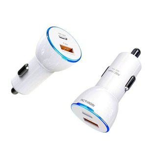 고품질 차량용 시거잭 충전기 USB 1구 C타입 초고속 충전기 c핀고속충전케이블 급속충전케이블 (WFHRDW7)