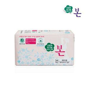 [제이큐]생리대 팬티라이너 생리대추천 본 34p X ( 2매입 )