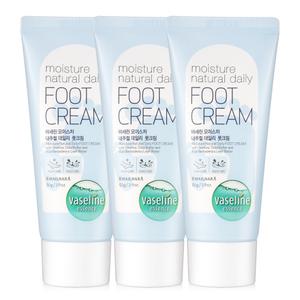 바세린 모이스처 풋크림 60ml 3개 /데일리 고보습 케어