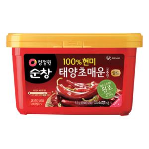 청정원 순창 태양초 현미 매운고추장, 3kg