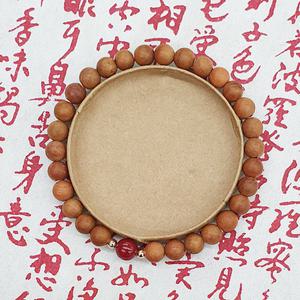 행운마법 복숭아나무 도목 염주 팔찌 경면주사 원석 팔찌 6mm 8mm 10mm