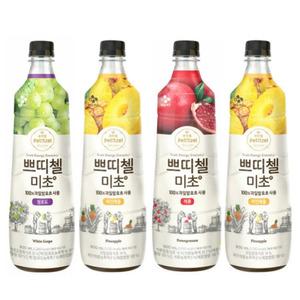 쁘띠첼 미초 900ml 3종 4개 (석류,청포도,파인애플 中)