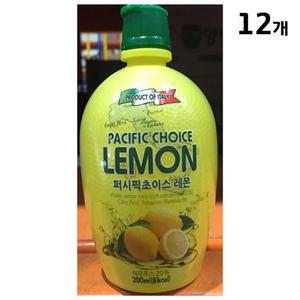 레몬주스농축액 퍼시픽 200ml X12