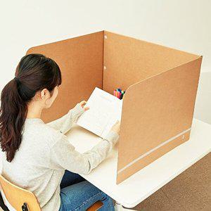 [페이퍼팝]책상 가림막 종이 칸막이 독서실 사무실  휴대용 파티션 가림판