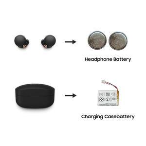 ZeniPower 블루투스 헤드셋 배터리 교체 CP1254 소니 WF-1000XM4 XM4, 3.85V, 75mAh, Z55H, 2 개