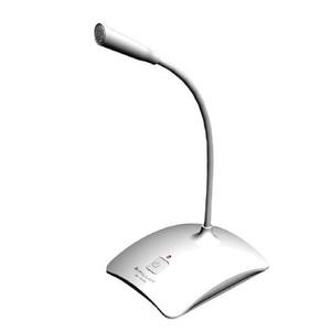 컴소닉 USB 스탠드마이크-화이트-PC 컴퓨터 노트북 인터넷 강의/교육회의/게임/방송용 마이크로폰 선물