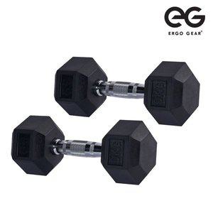 [에르고기어][EG] 에르고기어 고무 육각아령 9kg x 2개 (총 18kg)
